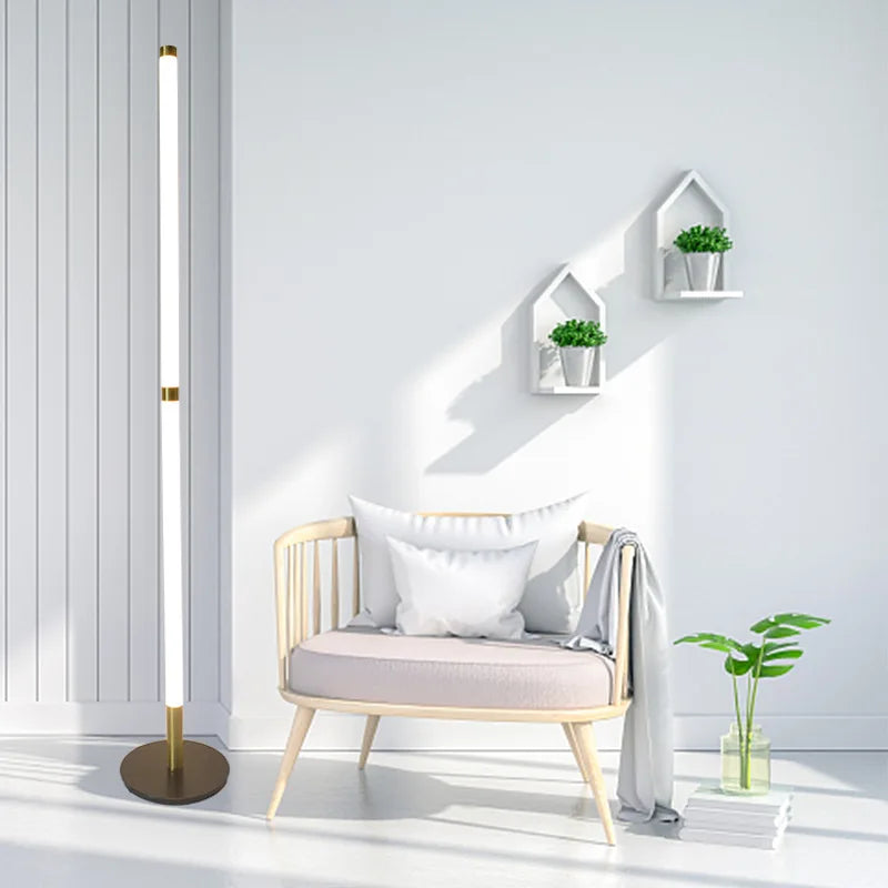 Afralia™ Modern Nordic Corner Floor Lamp for Vibrant Living Room Decor