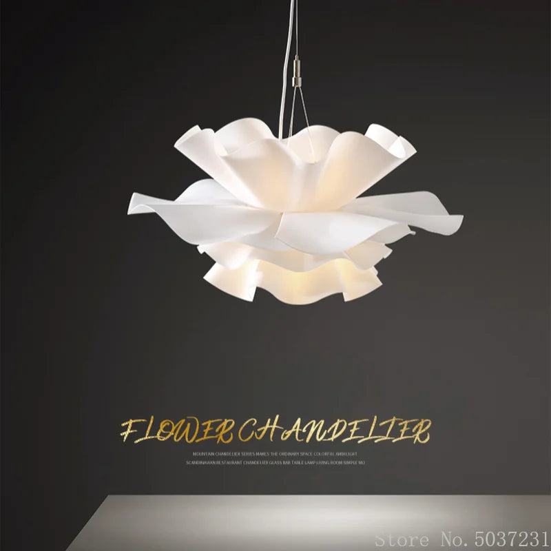 Afralia™ Nordic Flower Chandelier Lights for Bedroom and Dining Room Decor