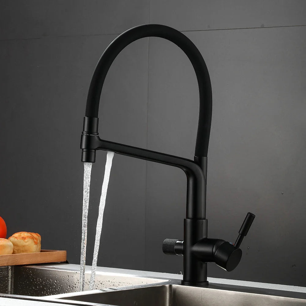 Afralia™ Water Filter Kitchen Faucet Mixer with Purifier Tap - 866101