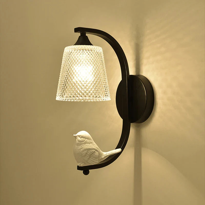 Afralia™ Nordic Bird Wall Lamp: Postmodern Indoor Lighting for Living Room, Bedroom, and Corridor