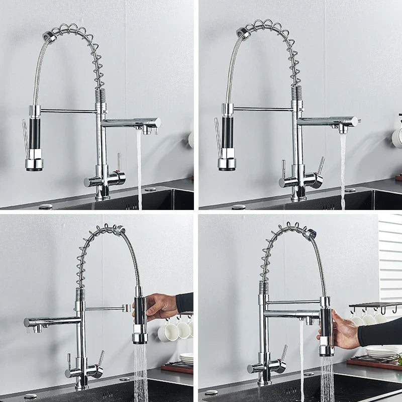 Afralia™ Purification Kitchen Faucet with 3 Colors LED Display