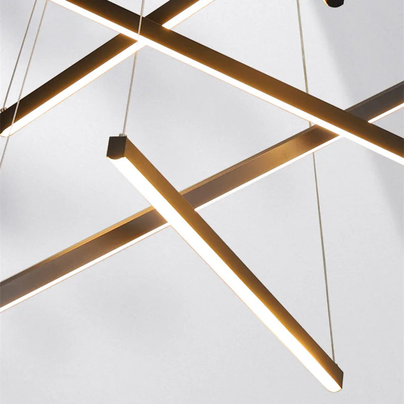 Afralia™ LED Stair Chandelier: Modern, Simple, Villa Hall, Hotel Decor, Indoor Lighting