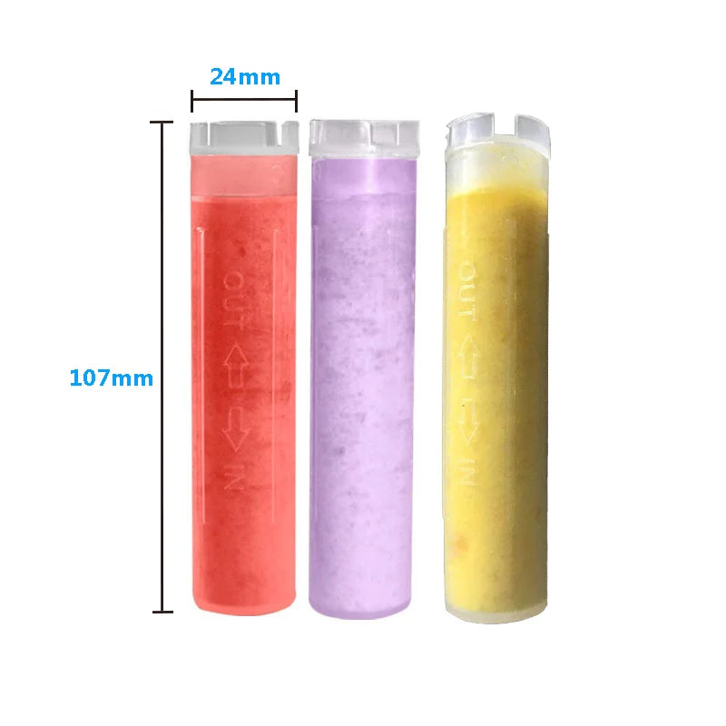 Afralia™ Aroma Vitamin C Shower Head Filter Cartridge for Lemon Rose Lavender Skin Care