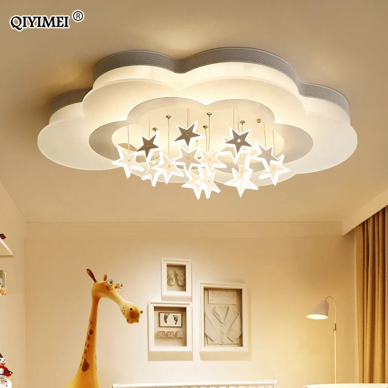 Afralia™ Cartoon Bat LED Ceiling Light for Child Bedroom and Study Room