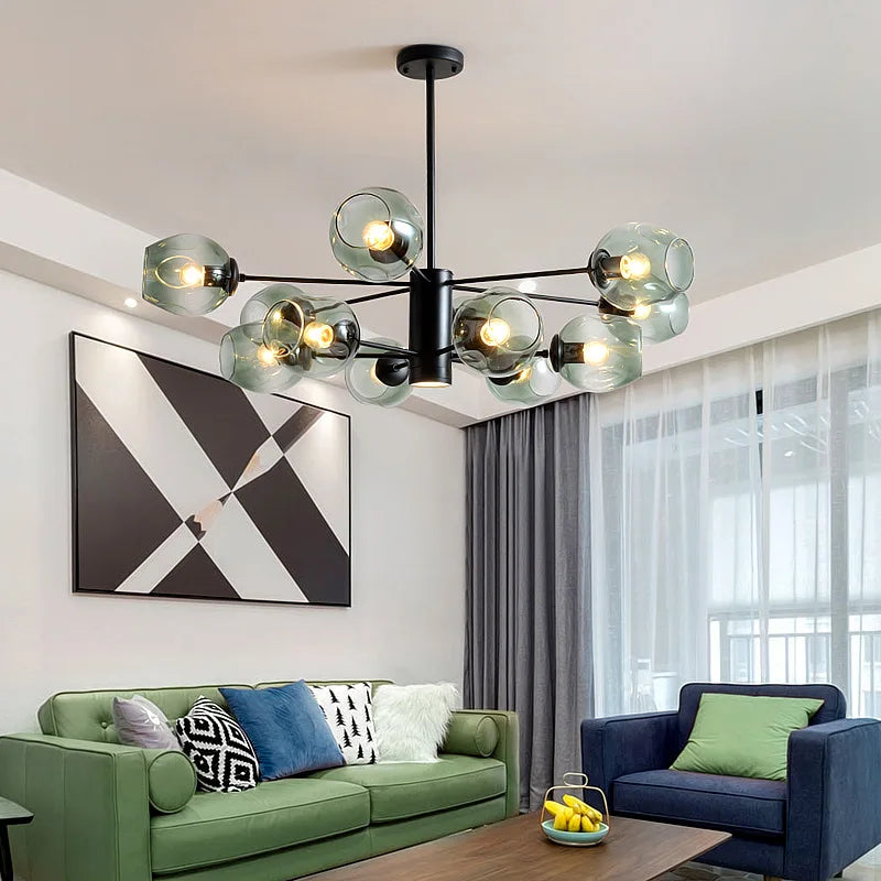 Afralia™ Iron Ball Chandeliers: Modern Design for Home Décor and Indoor Lighting