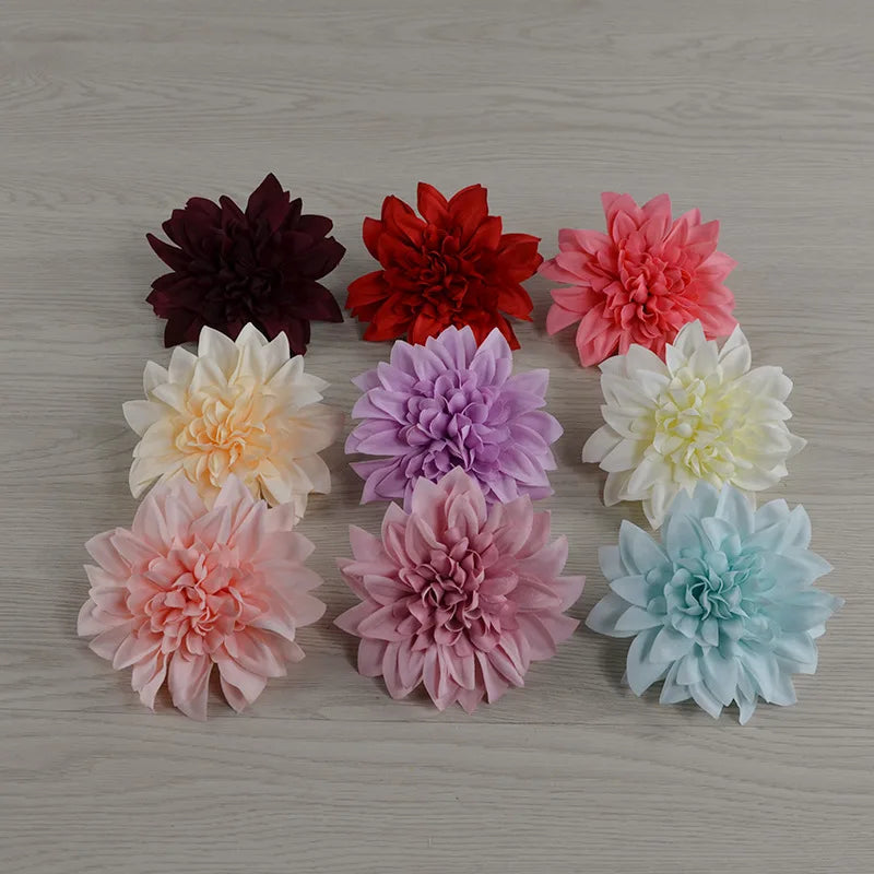 Afralia™ Dahlia Flower Wedding Decoration Woolen Chrysanthemum Wreath Bouquet