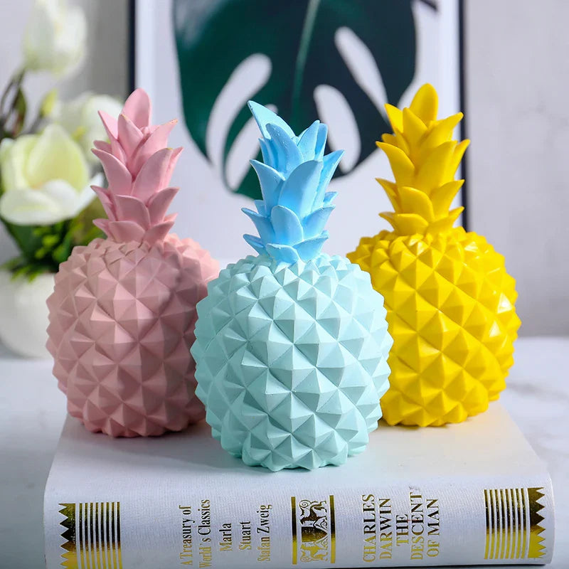 Afralia™ Pineapple Piggy Bank Miniature Figurine Money Box Home Decor