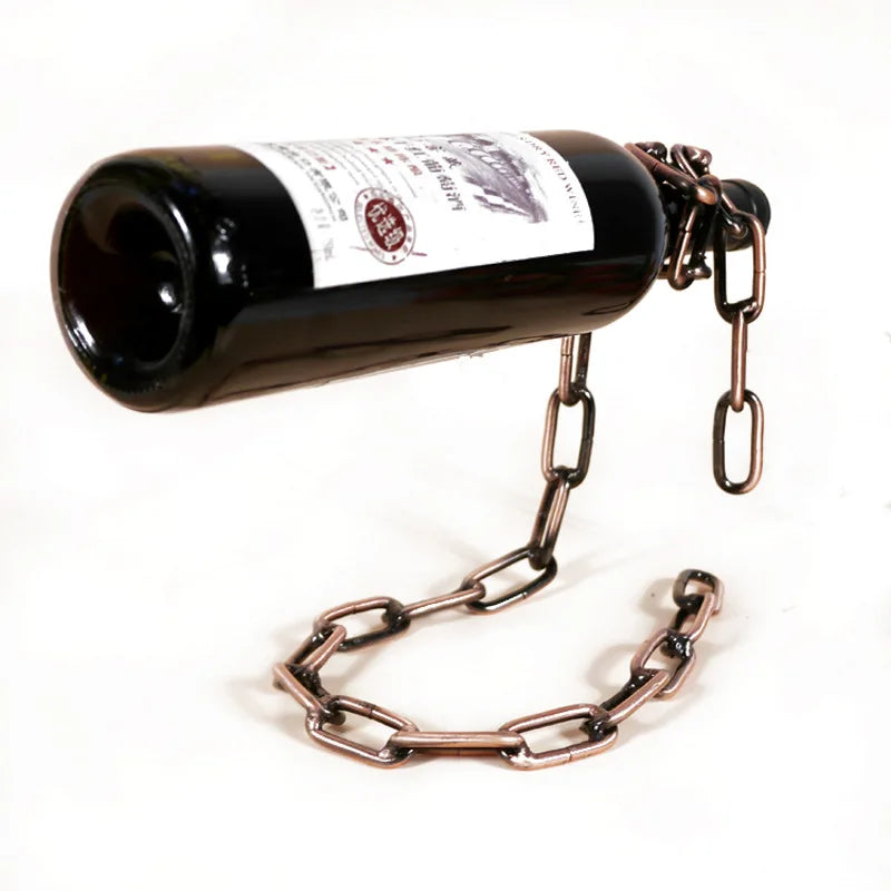 Afralia™ Stainless Wine Rack: Sleek Free Standing Holder for Bar, Table Decor & Gifts