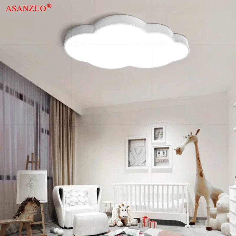 Afralia™ Cloud LED Kids Ceiling Light - Cartoon Bedroom Chandelier for Amusement Parks & Schools