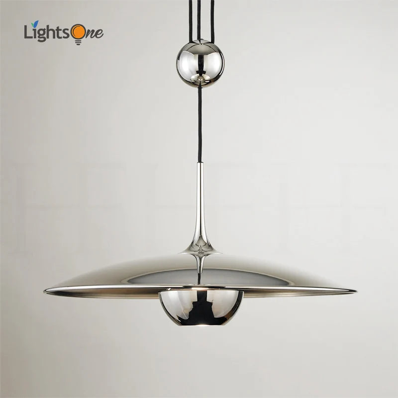 Afralia™ UFO Shift Pendant Light: Height Adjustable, Restaurant Personality Lamps