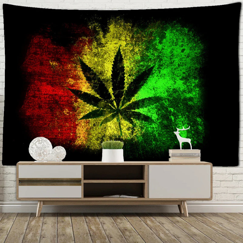 Afralia™ Maple Leaf Tapestry Wall Hanging: Boho Witchcraft Bedroom Art & Home Decor