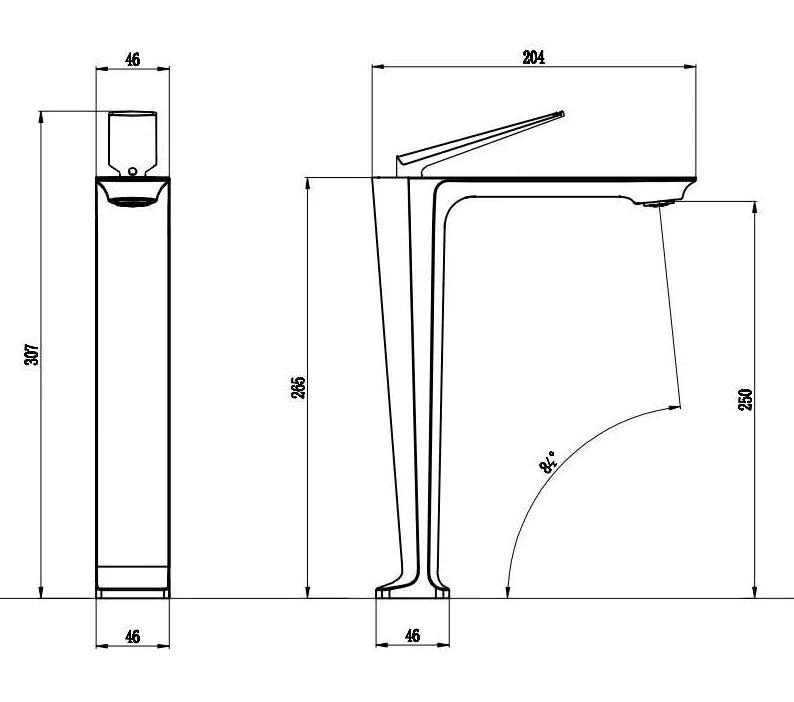 Afralia™ Brushed Gold Basin Faucet - Hot/Cold Sink Tap - Deck Mount Mixer