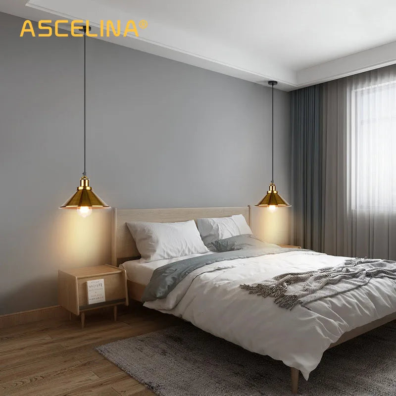 Afralia™ Retro Industrial Iron Chandeliers for Kitchen Bedroom Restaurant Home - Black/Gold 3 Heads