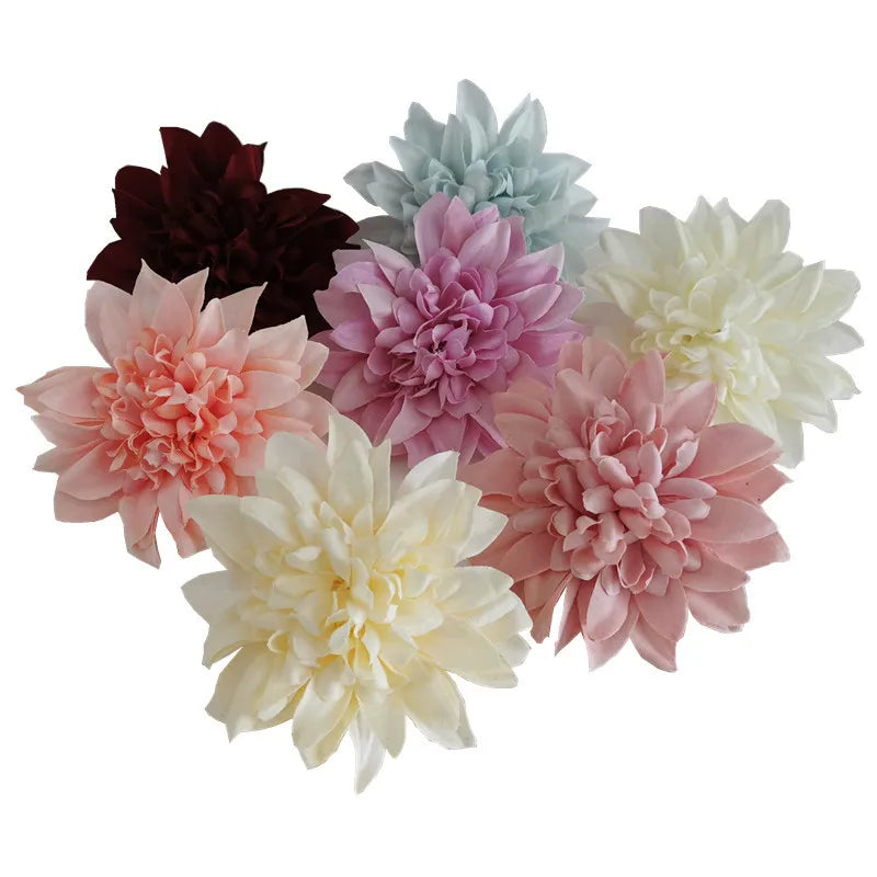 Afralia™ Dahlia Flower Wedding Decoration Woolen Chrysanthemum Wreath Bouquet