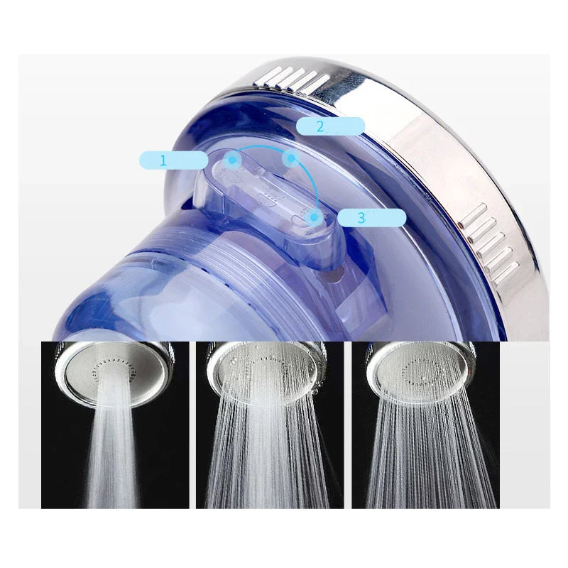 Afralia™ Portable 3-Function Rain Shower Head for Travel and Hotels