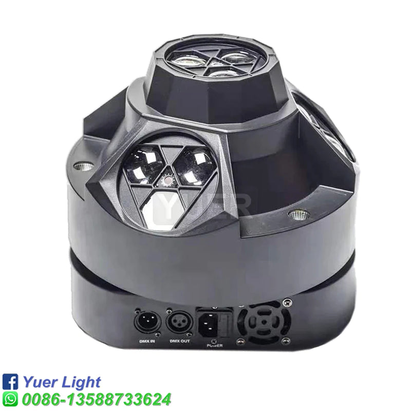 Afralia™ 12X15W LED Cree RGBW Bee Eye Strobe Laser Light for DJ Disco Stage & Party.