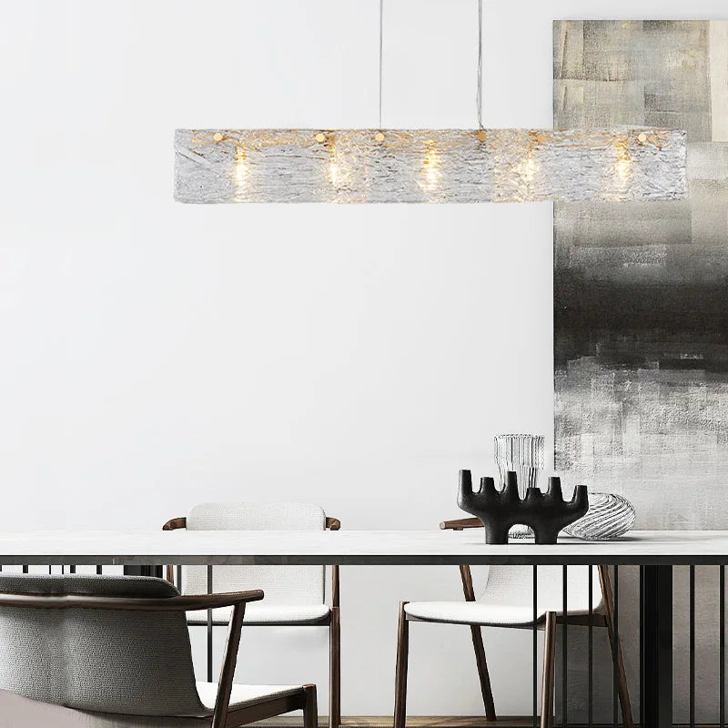 Afralia™ Glass Chandelier: Modern Minimalist Luxury Lighting for Restaurant, Bar, and Home