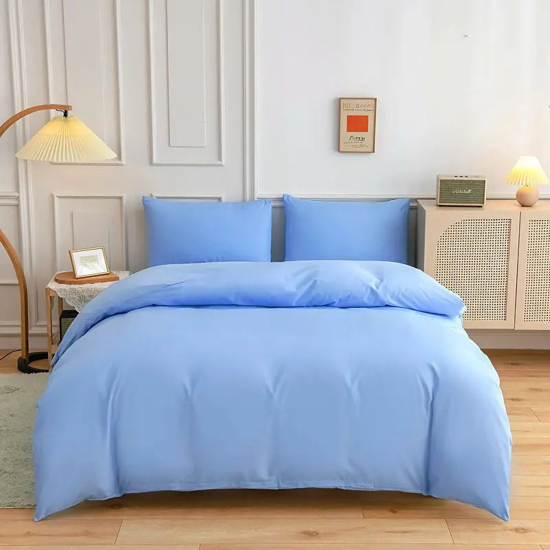 Afralia™ Luxury Blue Duvet Cover Set with Sheet and Pillowcases