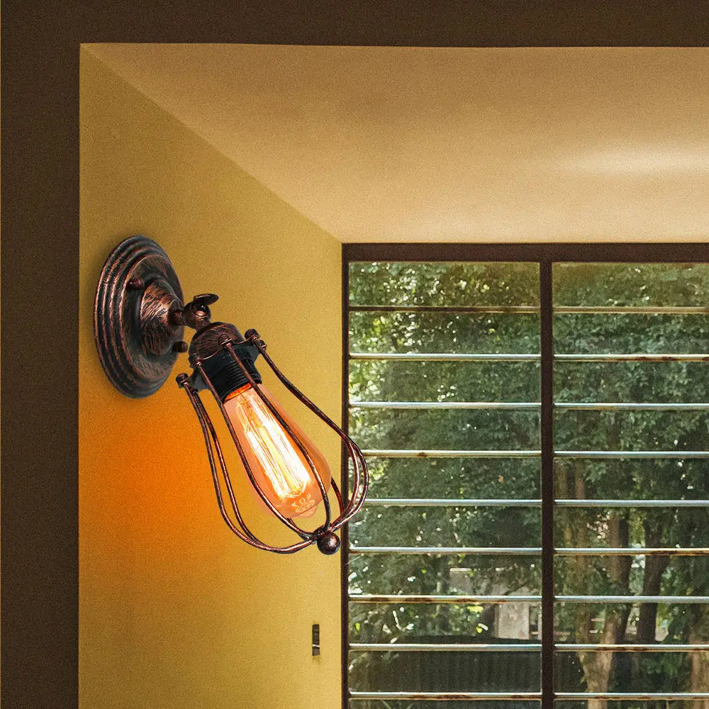Afralia™ Industrial Wall Lamp | American Indoor Sconce | Home Decor Light Fixture