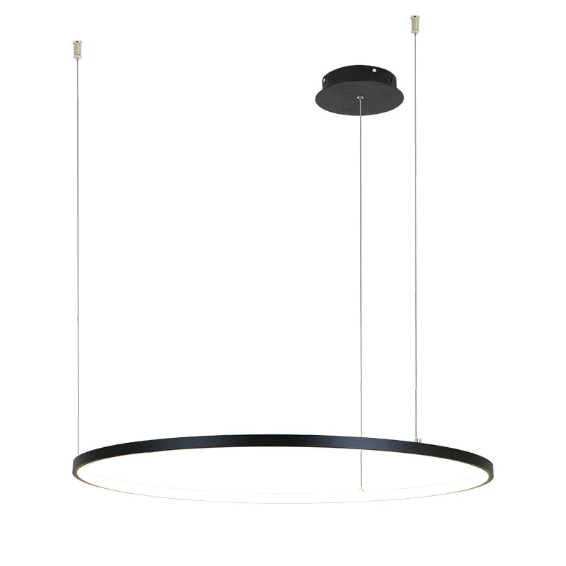 Afralia™ Circular LED Chandelier: Modern Circle Lights for Interior Lighting Engineering