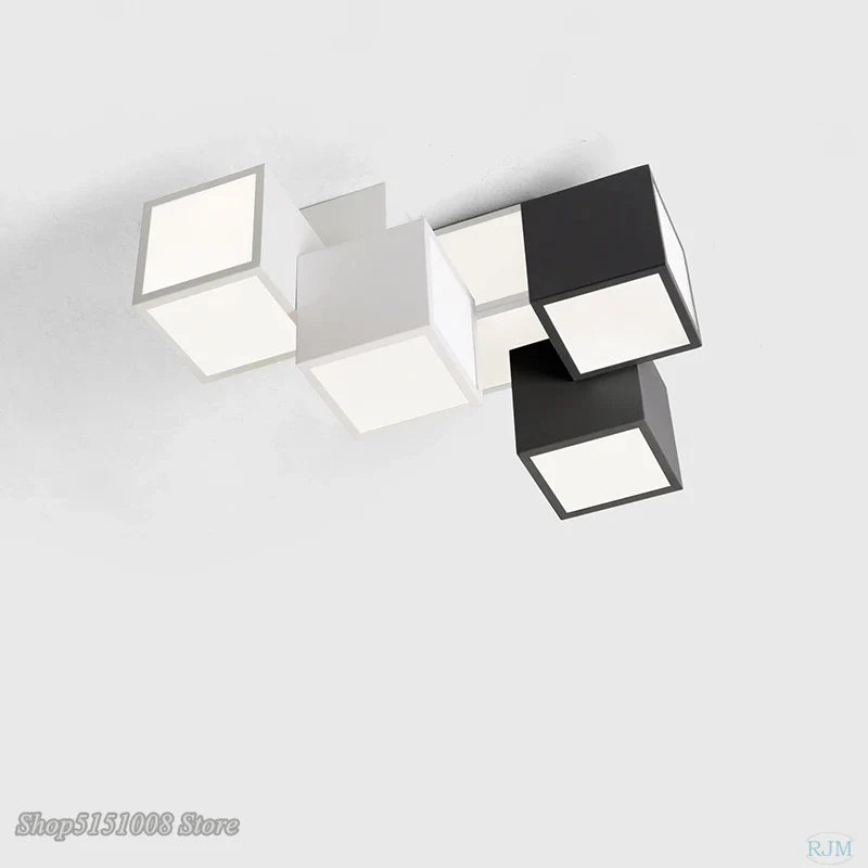 Afralia™ Acrylic LED Ceiling Light with Remote Control - Modern Square Design