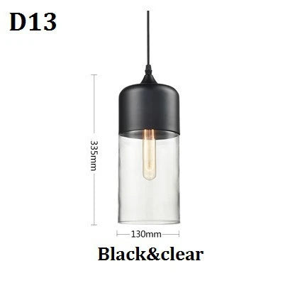Afralia™ Nordic Modern LED Pendant Lights Wood Color Glass Hanging Lamp