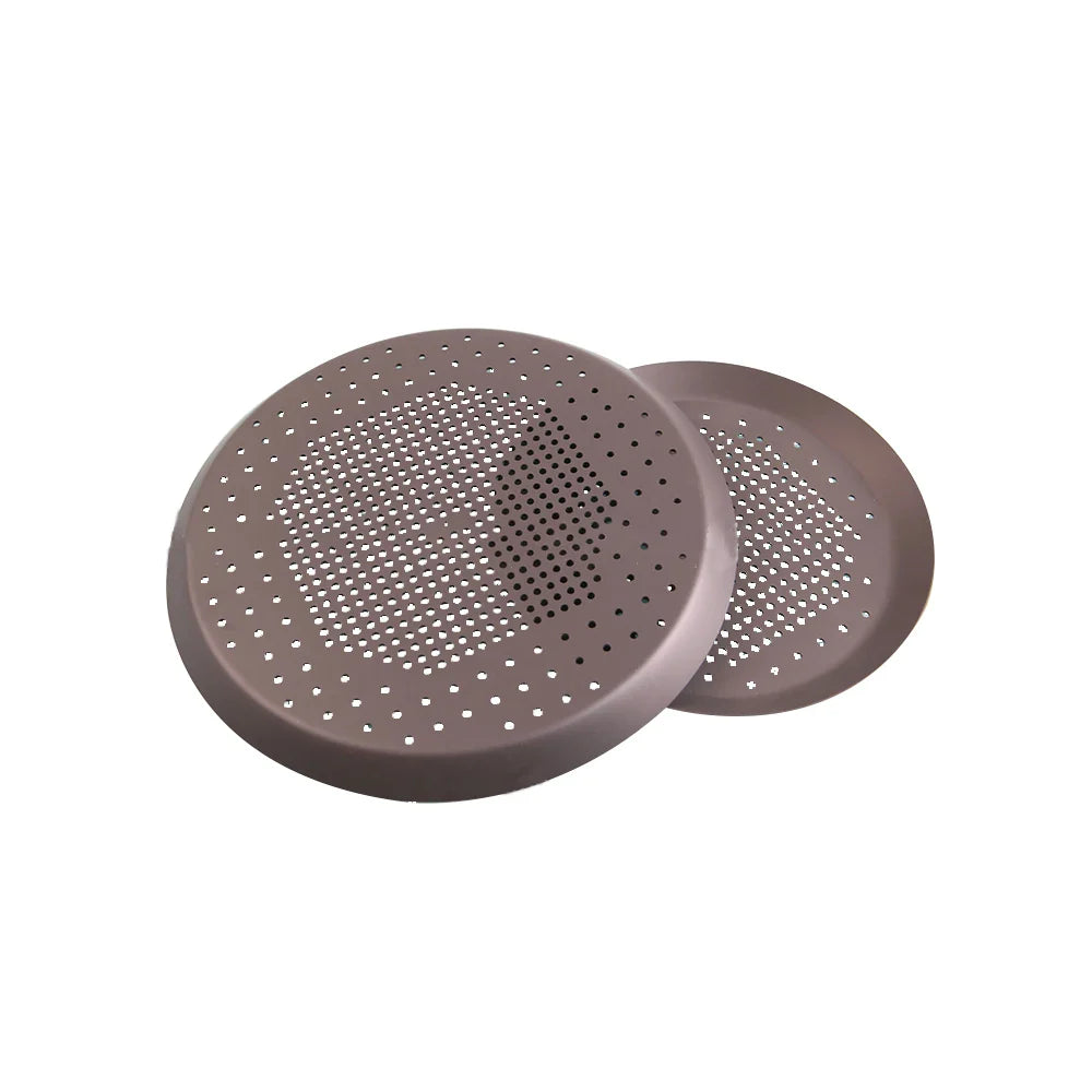 Afralia™ Pizza Pan: Thick Aluminium Alloy Pie Pan for Baking, Punching Holes, Kitchen Bakeware
