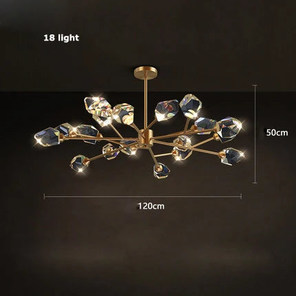 Afralia™ Crystal Copper Round Chandelier: Elegant LED Suspension Lamp for Dinning Room