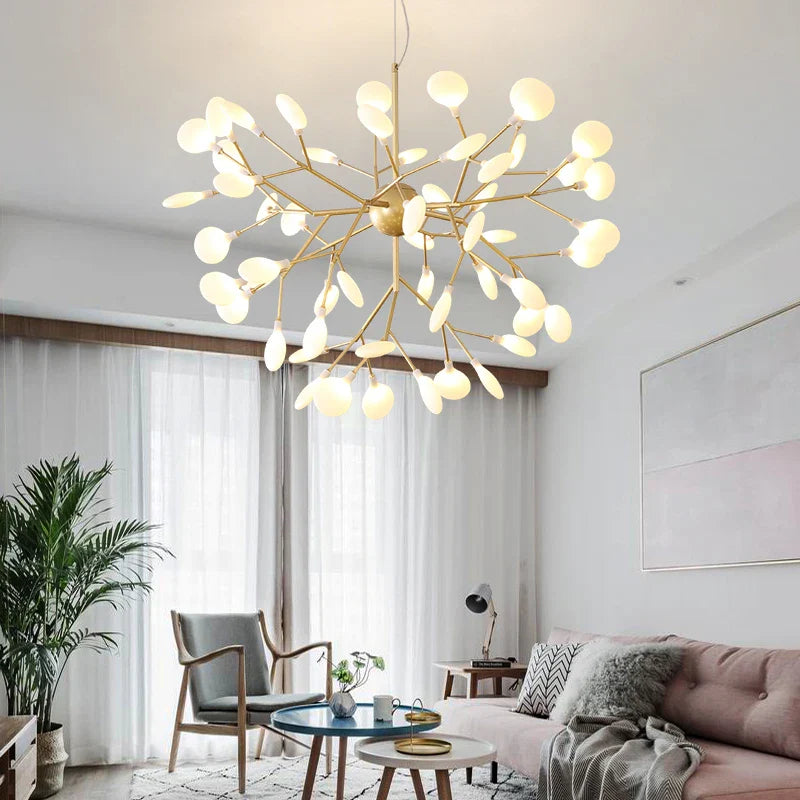 Afralia™ LED Branch Chandelier: Heracleum Lustre Salon Lighting for Kitchen, Bar, and Restaurant