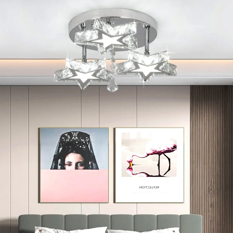 Afralia™ Crystal Nordic LED Ceiling Chandelier for Modern Indoor Lighting