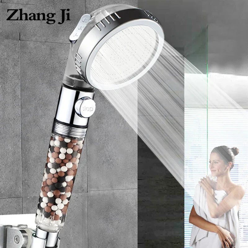 Afralia™ Filter Balls Spa Shower Head - 3 Modes Adjustable