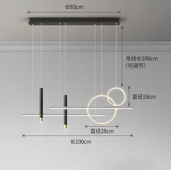 Afralia™ Scandinavian Style LED Pendant Lights for Home Decoration and Indoor Lighting.