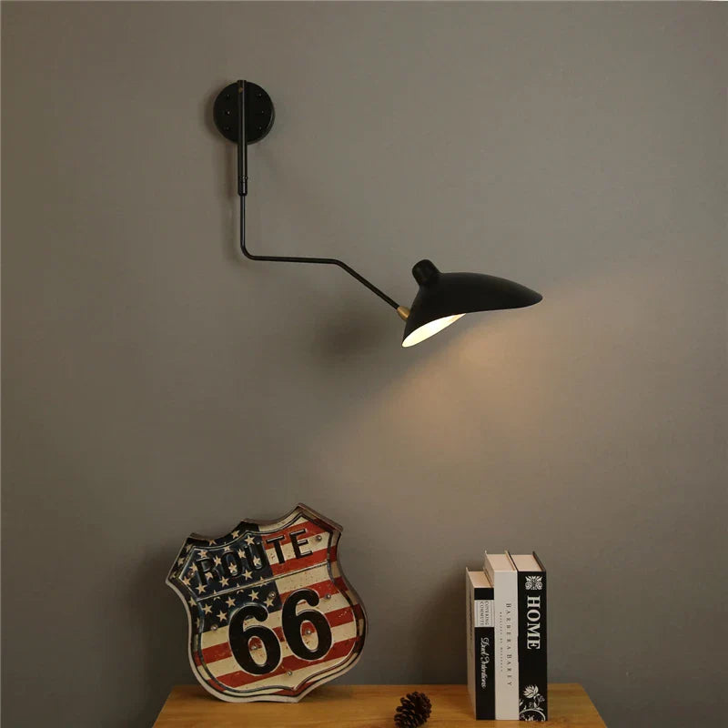 Afralia™ Spider Bedroom Wall Lights: Nordic Style Long Pole Wall Lamps for Living Room
