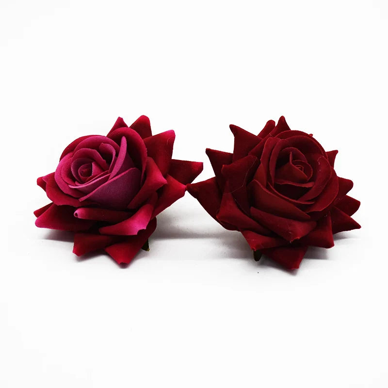 Afralia™ 7cm Rose Heads: Wedding Décor, Scrapbooking, Headwear, Autumn Home Decoration