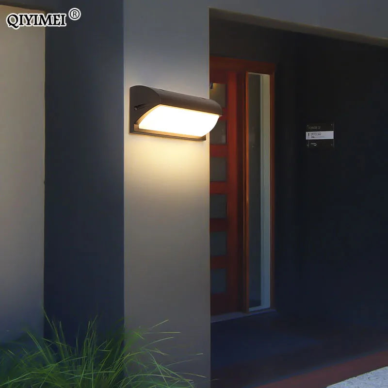 Afralia™ Outdoor LED Wall Lights for Courtyard Patio Garden Front Door, Waterproof & Modern Design