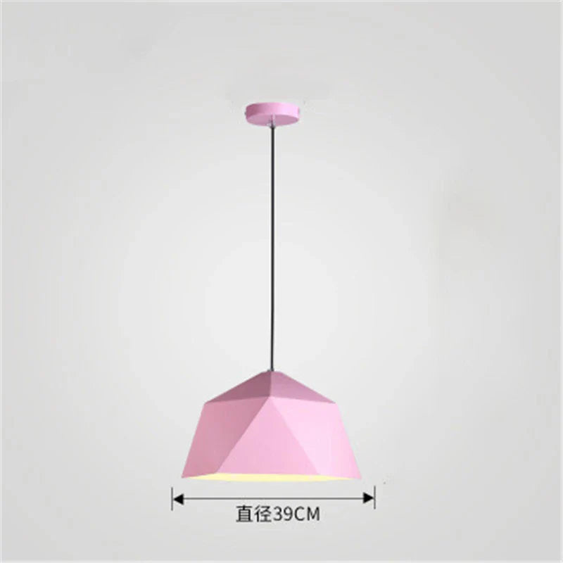 Afralia™ Iron Diamond Pendant Lights Modern Geometry Pendent Lighting for Living Room & Cafe