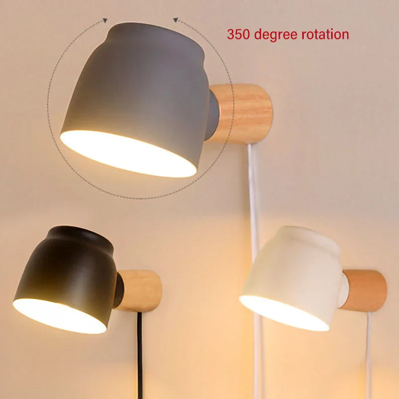 Afralia™ LED Wall Lamp with E14 Light Source and Switch for Indoor Illumination
