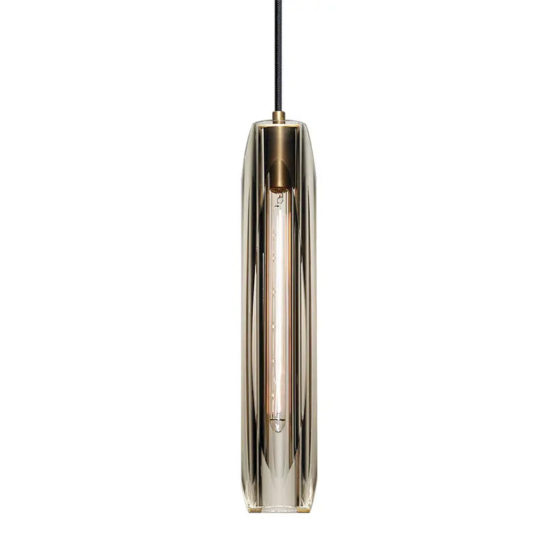 Afralia™ Crystal Pendant Light: Luxe Copper Single Head Lamp for Bedroom, Living Room, Dining.