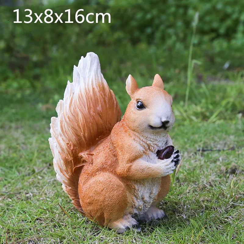 Afralia™ Resin Squirrel Garden Decoration - Simulated Animal Ornaments
