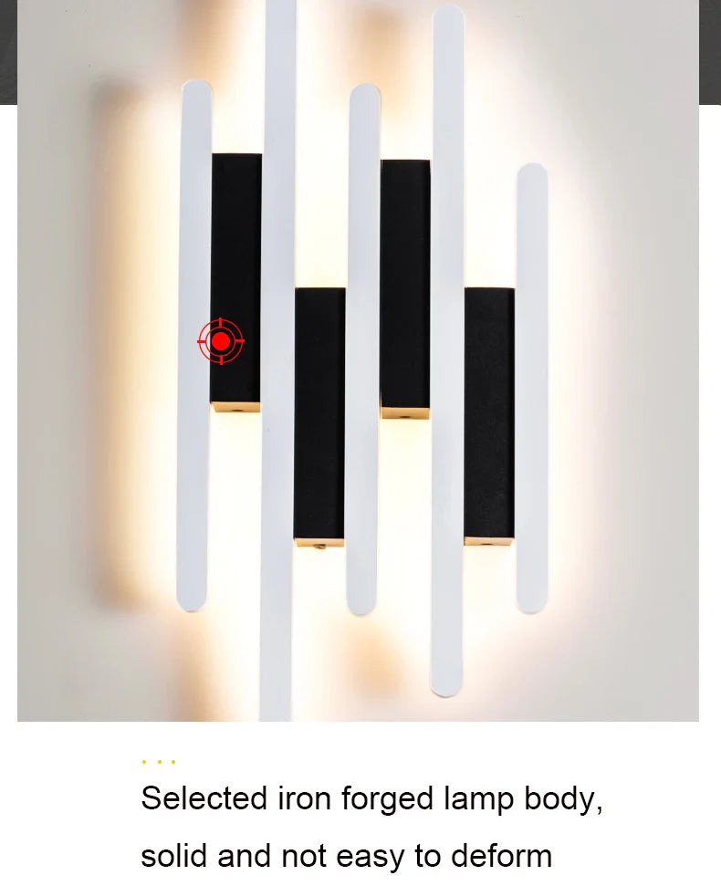 Afralia™ Piano Keys Wall Lamp: Modern Bedroom Living Room Light