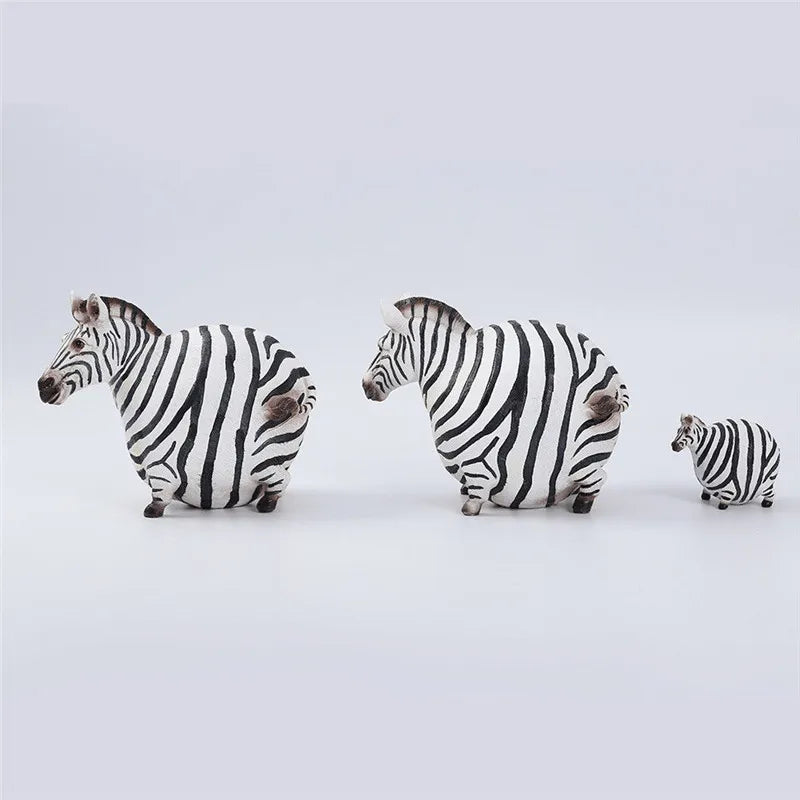 Afralia™ Big Belly Zebra Resin Sculpture: Modern Decor for Home, Office, Living Room