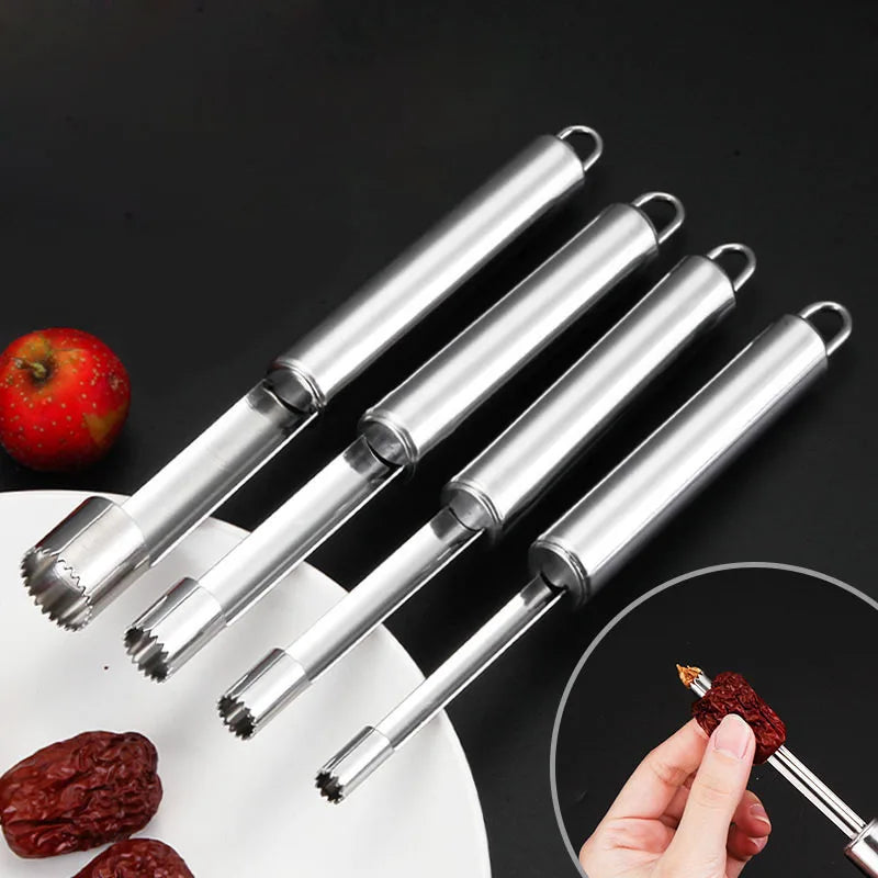 Afralia™ Fruit Core Remover Slicer Knife, Stainless Steel Apple Pear Date Twister