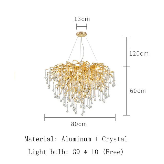 Afralia™ Crystal LED Ceiling Chandelier for Modern Luxury Decor