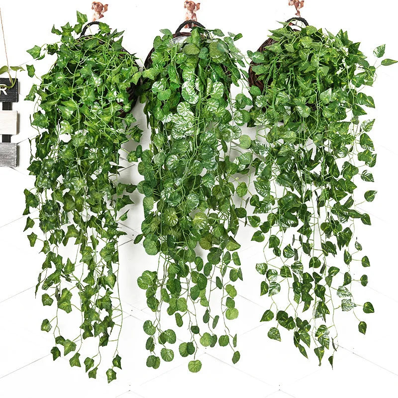 Afralia™ Ivy Bar: Wholesale Green Flower Hanging Basket for Home Decor