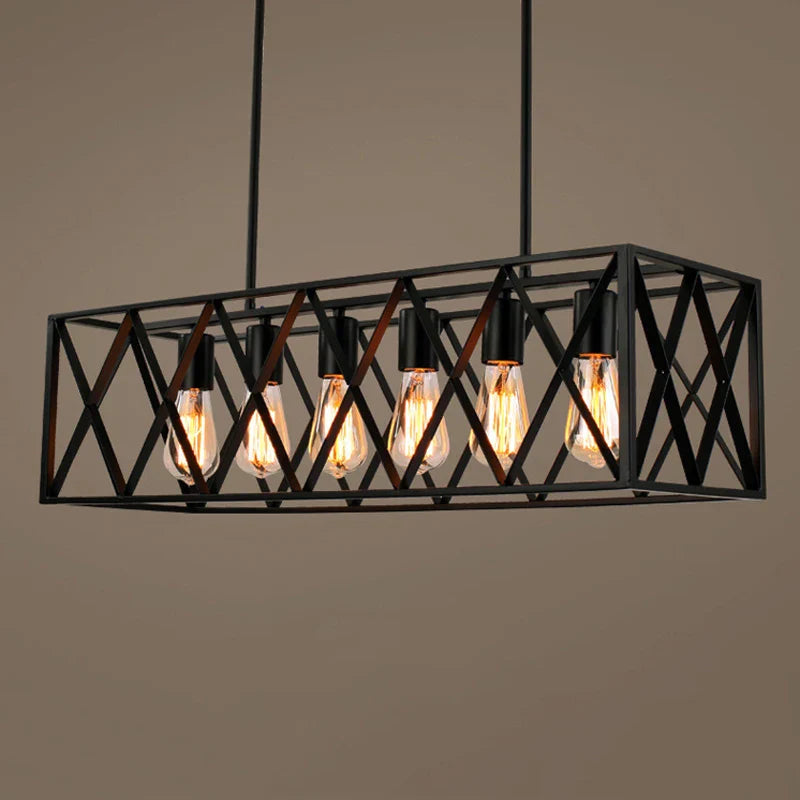 Afralia™ Vintage Deco Hanging Lamp for Living Room Chandelier Light