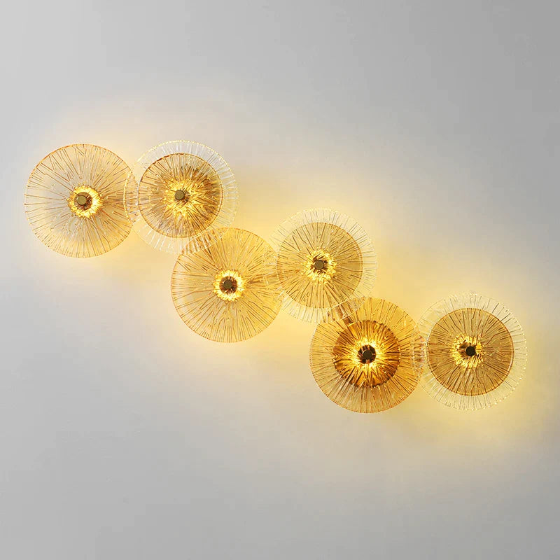 Afralia™ Glass Aisle Wall Light - Modern Light Luxury Wall Lamp for Living Room