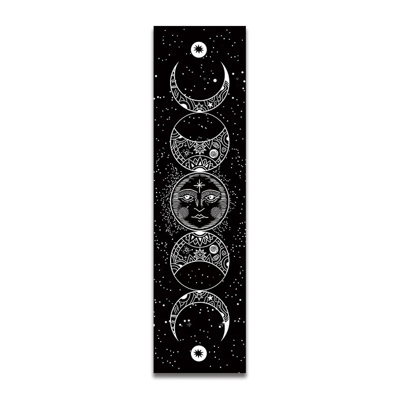 Afralia™ Moon Phase Tapestry Stars Blanket Wall Hanging Space Decor