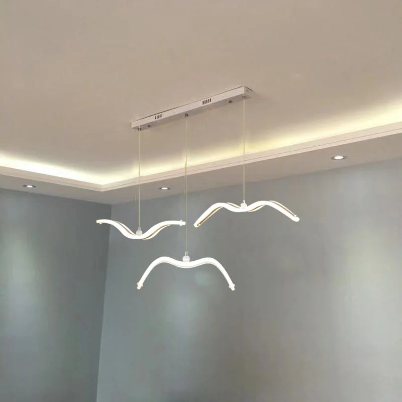 Afralia™ Seagull LED Pendant Light Modern Ceiling Lamp Nordic Chandelier Lumina