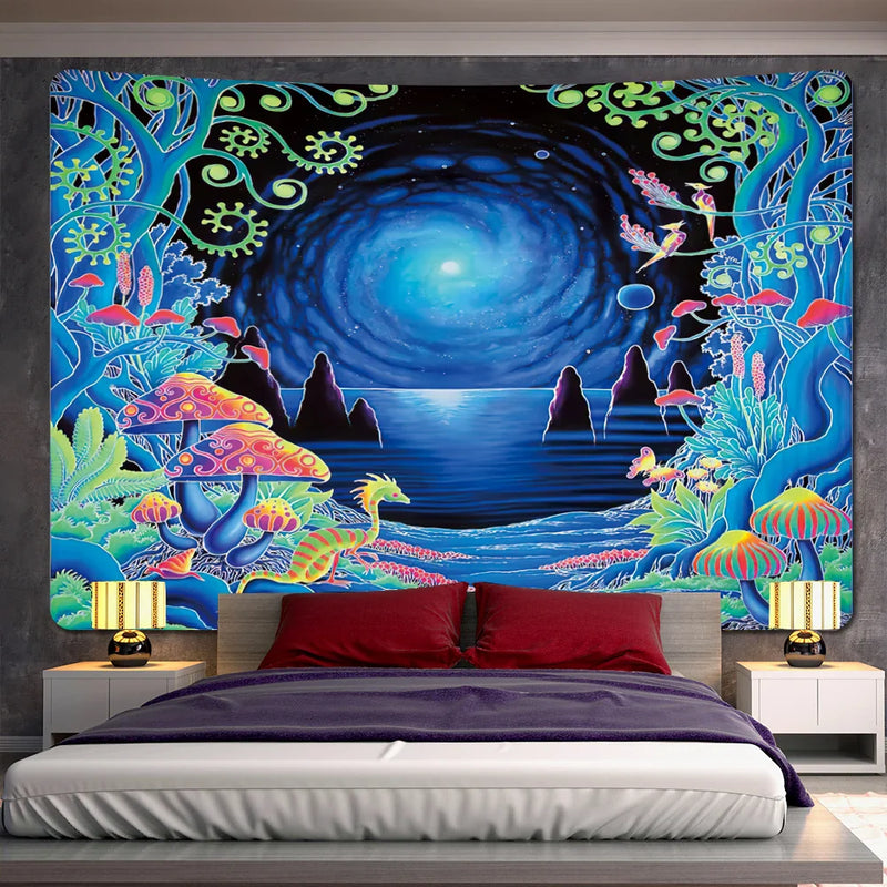 Afralia™ Christmas Window Tapestry | Psychedelic Hippie Bedroom Wall Decoration