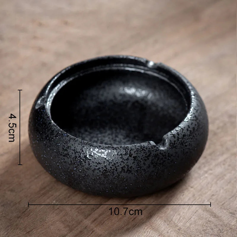 Afralia™ Glazed Porcelain Ashtray: Stylish Desk Decoration & Gift for Boyfriend